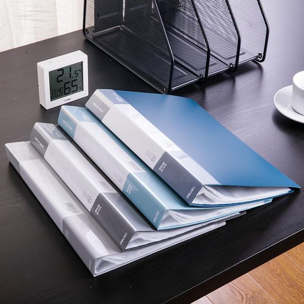 

business card files 1pcs [books] 5116 transparent bag inserts deli student papers containing multiple specifications into the office folder