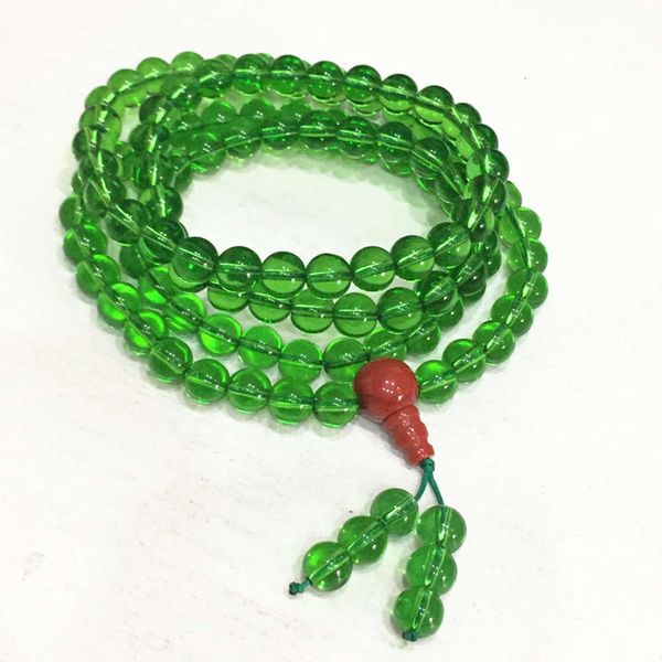

108 beads bracelet green tara beads bracelet multi circle, Black