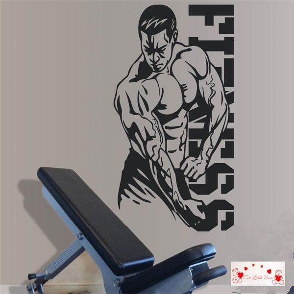 

wall stickers fitness bodybuilding gym decals sports detachable 3a25