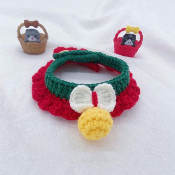 

cat collars & leads collar handmade crochet yarn adjustable cute accessories pet