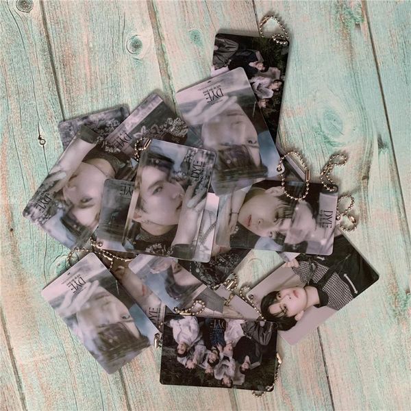 

keychains got7 dye pvc key chain card pendant po cards, Silver