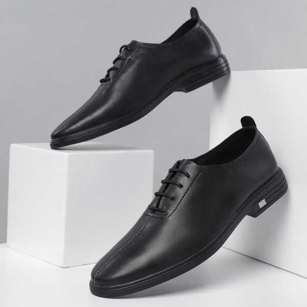 

men leisure shoes casual mens sneakers loafers shoes for men breathable sneaker summer man shoe leather mens flat new, Black