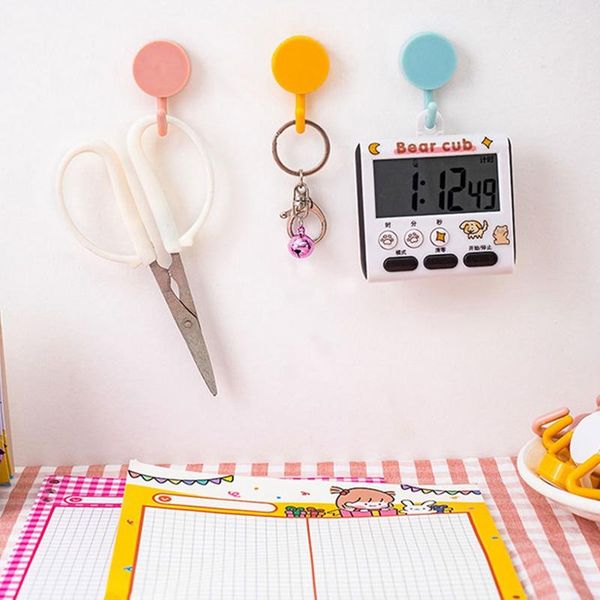 

cute key holder hook self adhesive wall door clothing bag hanger towel racks storage organizer bathroom kitchen rack hooks & rails