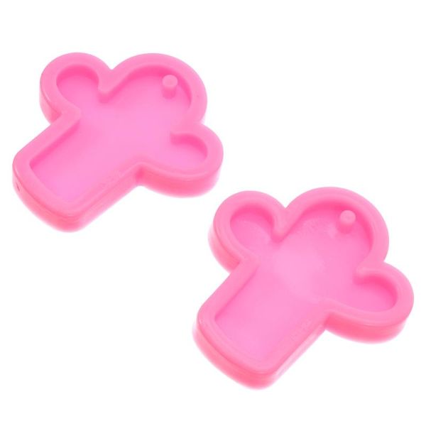 

craft tools 2pcs pendant molds key chain making mold silicone shaped )
