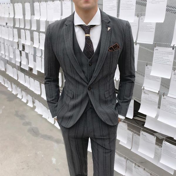 

men's suits & blazers oimg professional groomsmen korean wedding business formal jackets slim casual small, White;black