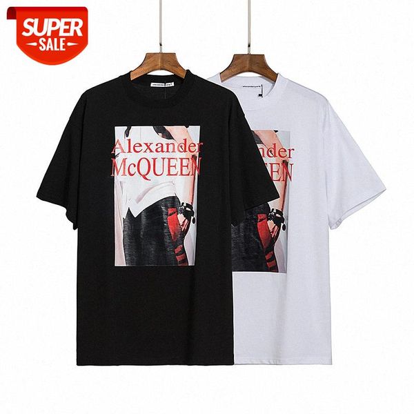 

aw king letter printing short sleeve t-shirt european version loose men and women couples base shirt #fi3b, White;black