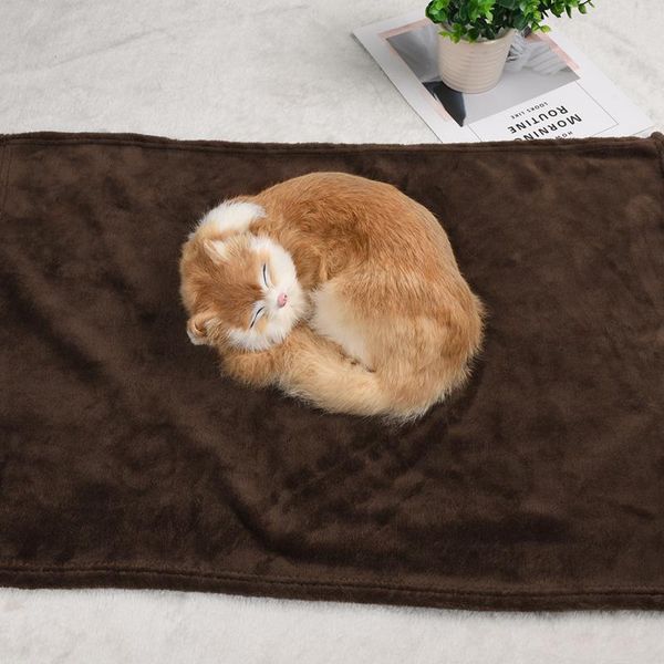 

blankets blanket (50 x 70cm) coral fleece warm fluffy reversible microfiber solid for bed and couch