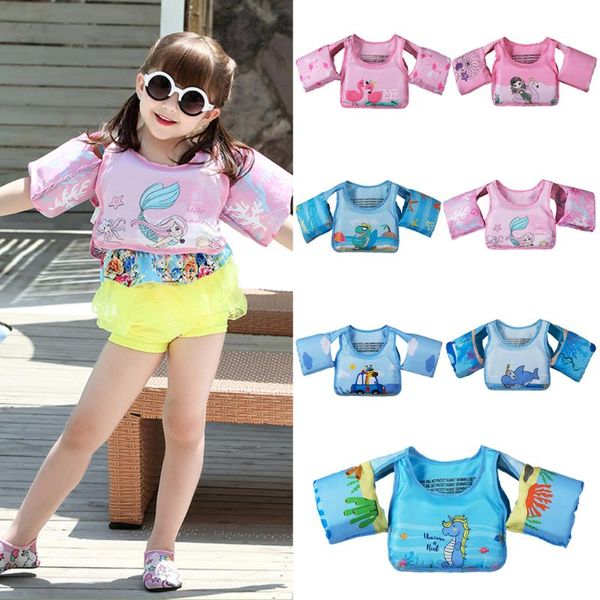 

life vest & buoy kids pool swimming float baby arm sleeve swim trainer child jacket children swimsuit floatable safety