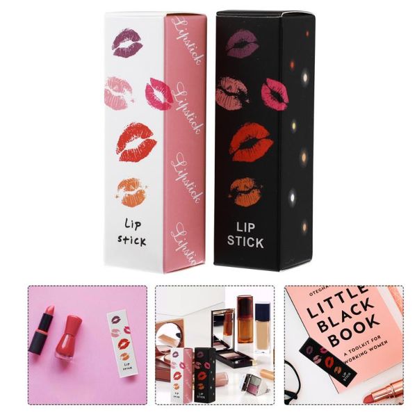 

storage bottles & jars 50pcs lipstick packing boxes fashion gift holder box packaging