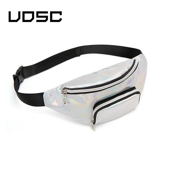 

waist bags uosc sequins holographic fanny pack female women's laser chest bag girls belt travel bum 2021