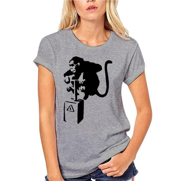 

men's t-shirts retro mens banksy t shirt - detonator monkey, White;black