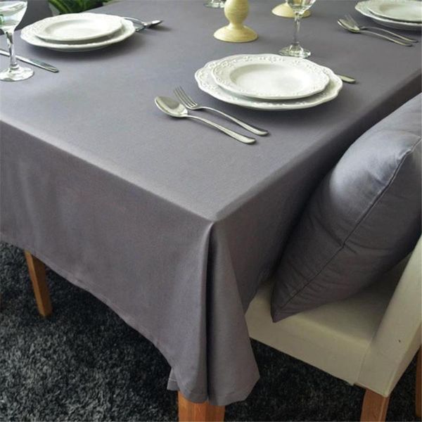 

cotton tablecloth dustproof cover protective for home resturant table cloth