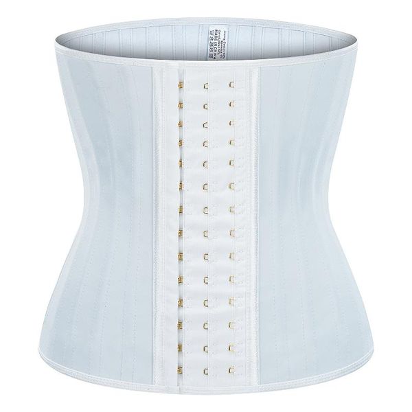 

women's shapers luren 25 steel rib exercise waistband belly contracting acceleration violently sweat corset waist trainer body shaper, Black;white