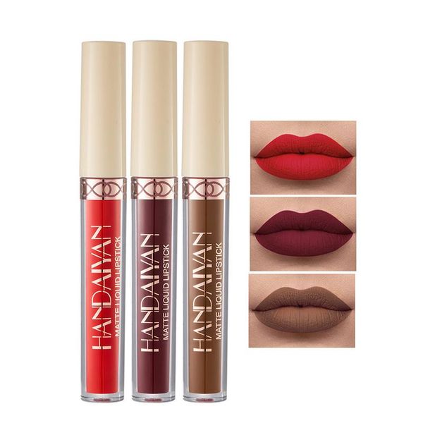 

color matte lip gloss for women make up velvet liquid lipstick glaze cosmetic