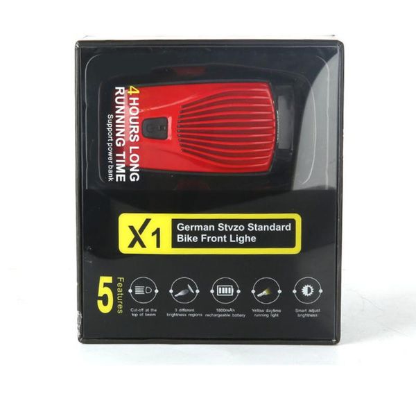 

smart lights night riding bicycle headlight safety highlight lamp road mountain bike cycling lighting equipment repair