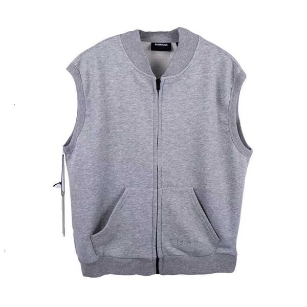 

men's jackets sleeveless fog embroidery jacket men 1:1 high-quality essentials designer clothes 8mac g5k0, Black;brown
