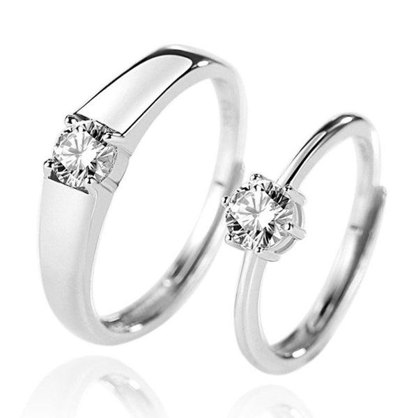 

engagement rings couple open proposal marriage zircon diamond wedding, Slivery;golden