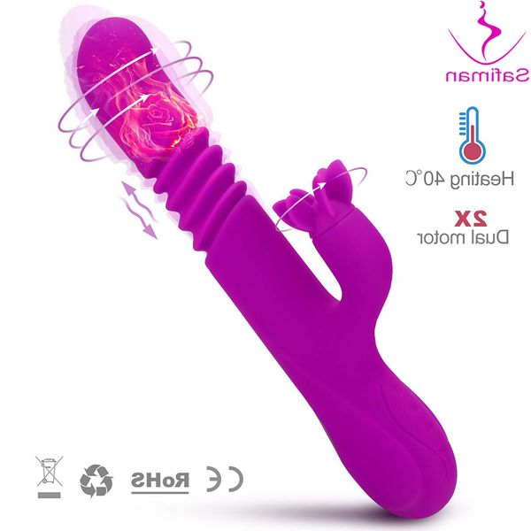 Empulando Dildo Automático G Spot com ventosa Brinquedo Toy Mulheres Hand-Free Sex Diversão anal vibrador para orgasmo