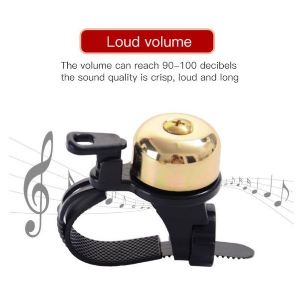 

bike horns bicycle pure bell retro sound quality crisp universal handlebar non-slip button cycling equipment