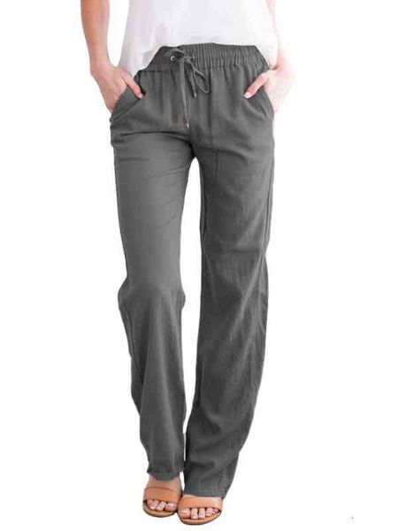 

spring and summer pure color bandage loose fashion wide leg pants for women, Black;white