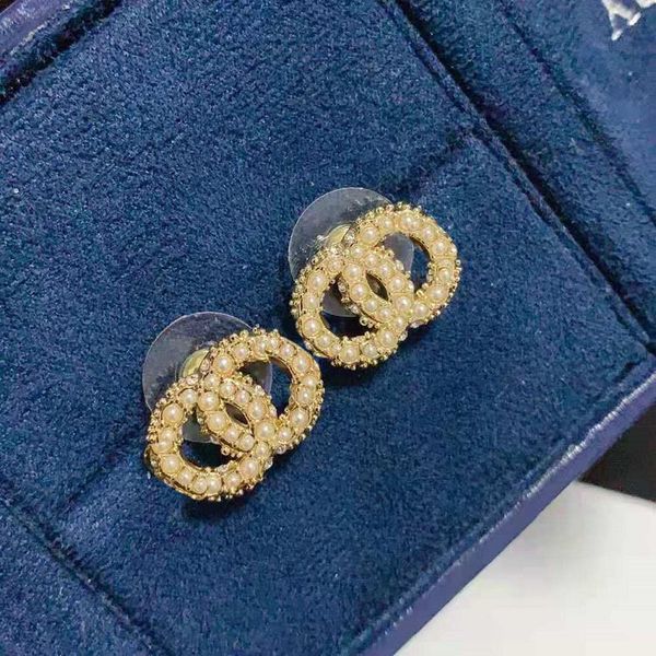 

design jewelry fashion pearl 2021 brass 18k 925 silver needle earrings