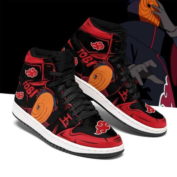 

naruto tobi running shoes symbol costume boots naruto anime basketball sneakers