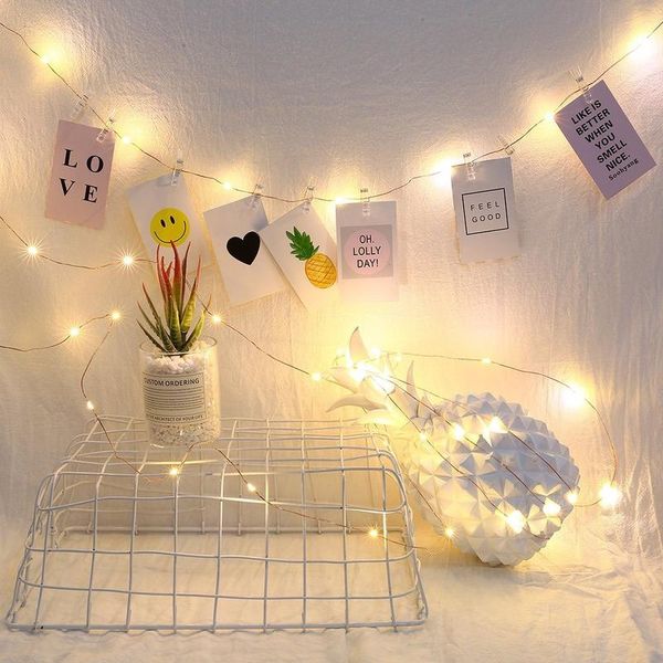 

strings 100 led copper wire po clip lighting chain usb christmas starry decorative string lights removable creative