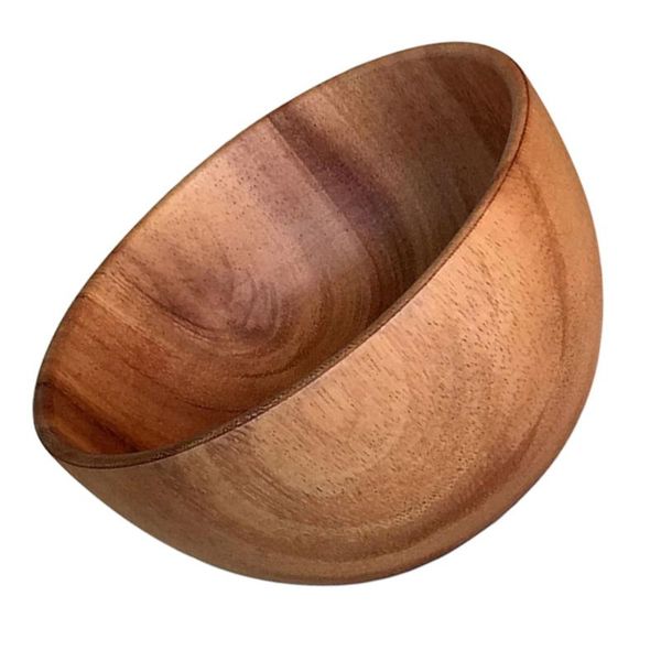 

1pc 8x6cm practical wooden cutlery household basin fruit bowl salad bowls