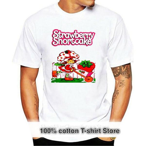 

men's t-shirts strawberry shortcake vintage ladies t shirt, White;black