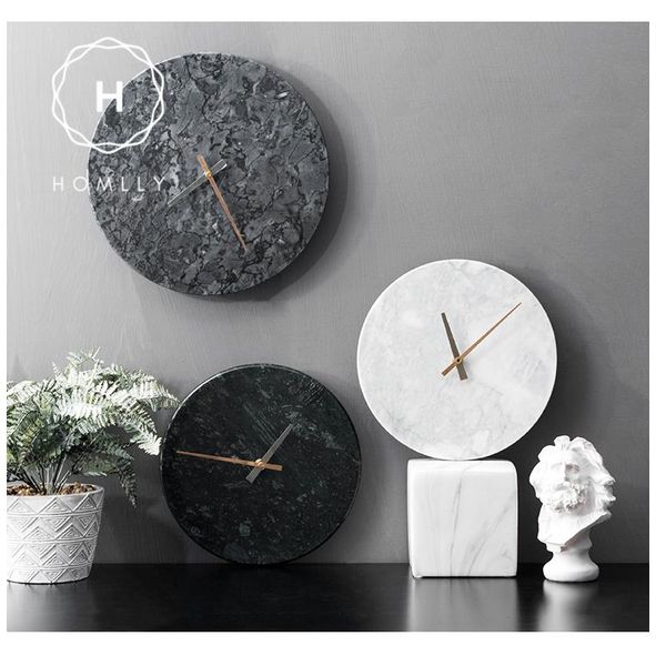 

homlly marble clock (30cm diameter) wall clocks