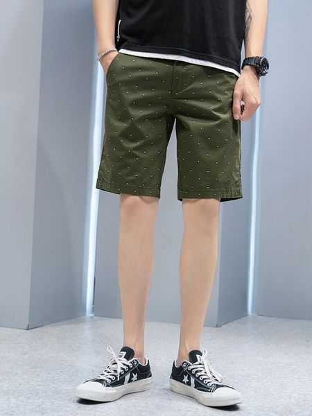 

men's shorts casual street wear, White;black