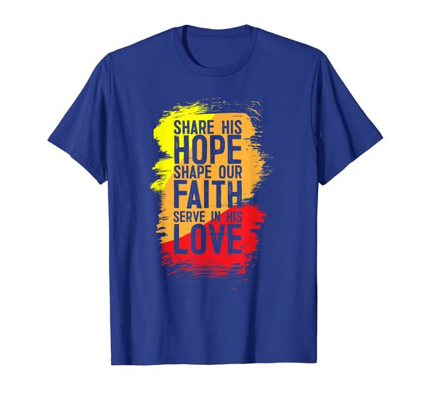 

hope faith love t shirt share serve christian believers gift, White;black