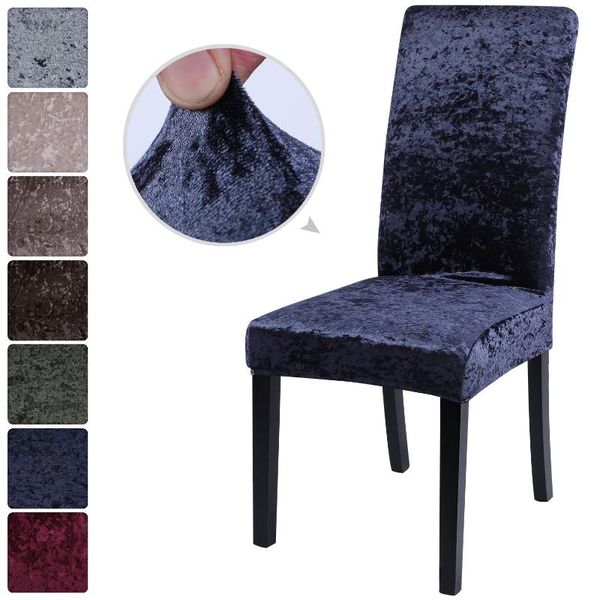 

style velvet fabric chair cover universal size stretch slipcovers elastic seat covers restaurant banquet el