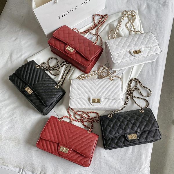 

evening bags women classic lingge pu shoulder bag 2021 fashion v pattern lady good looking crossbody female shopping handbag purse