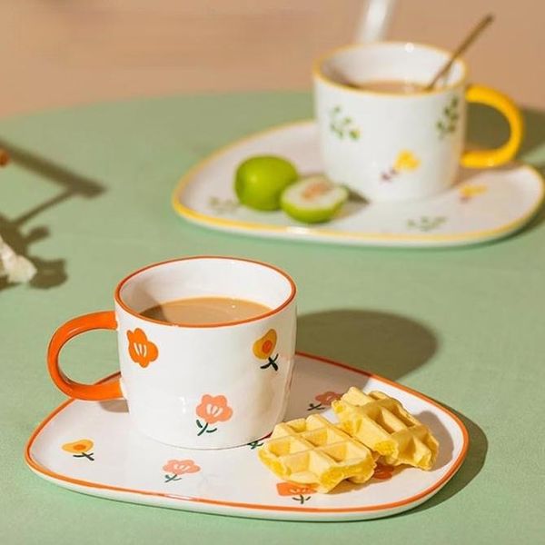 

cups & saucers ceramic travel cup cute arabic afternoon tea nordic turkish tray eco friendly coffee porcelain tazas de cafe drinkware 50