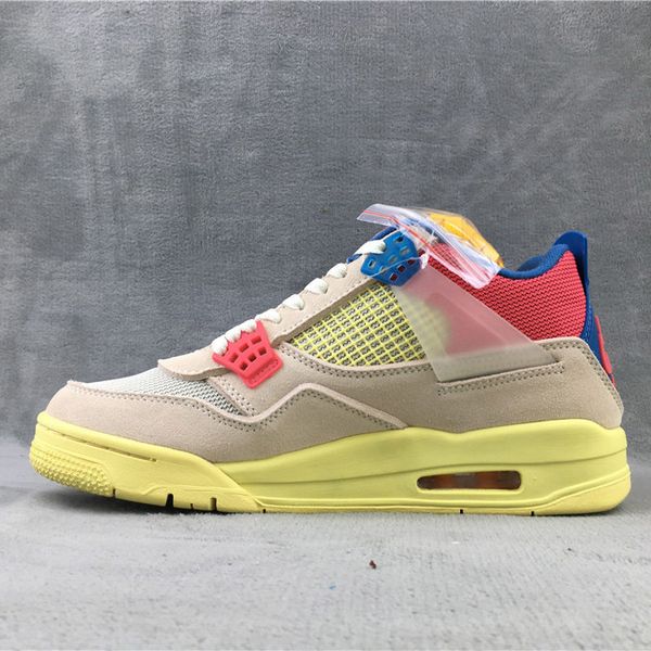 

union jumpman 4 4s fashion shoe pomegranate powder mens basketball shoes67z2y4l4