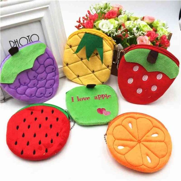 

fruit shape creative zero wallet simple coin key bag 2 yuan club night market small gift