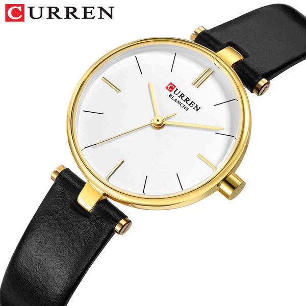 

curren women watch fashion design quartz simple watches women's dress bracelet clock ladies girl wristwatch bayan kol saati 210517, Slivery;brown
