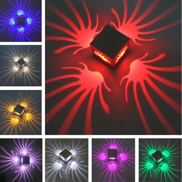 

wall lamp zjright ir remote led light aluminum sconce 3w ac85-265v decoration for aisle bedroom corridor porch dj ktv disco