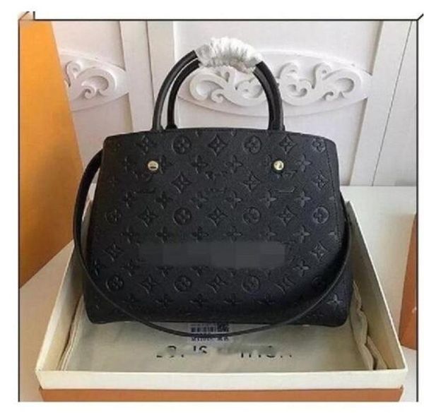 

gglvlouisvitton yslvutton old flower montaigne luxury design shoulder bag clutch handbag leather crossbody package t, Red;black