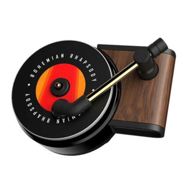 

car air freshener fragrance diffuser vent clip vintage record player decor f-