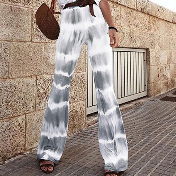 

arrival fashion casual retro women pant print flare stripe camping high waist thin harem mujer, Black;white