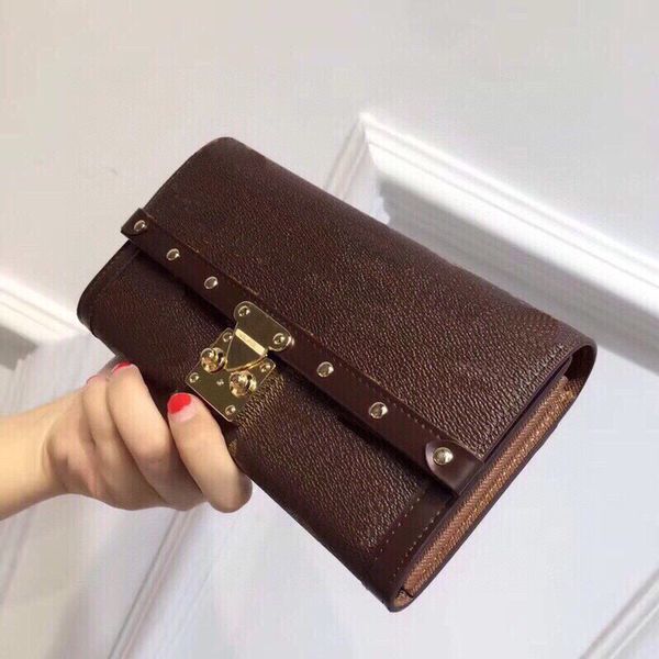 

2021 women's luxury wallets designer classic letter style handbag fashion with multi card multi-function wallet high quality, Red;black