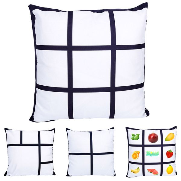 Sublimação Blanks Plaid Série em branco Caso de travesseiro curto pillowcases de luxuosas DIY Foto Sublimações Fronha XD24726