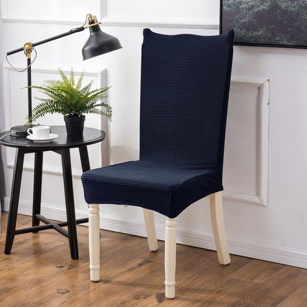 

chair covers solid color cover stretch elastic protection for dining room kitchen wedding banquet el anti-dirty removable