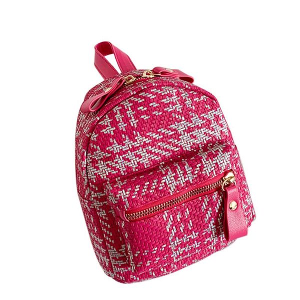 

school bags girls light weighted casual plaid bag small size multipurpose backpack for parent-child wear-resistant portable