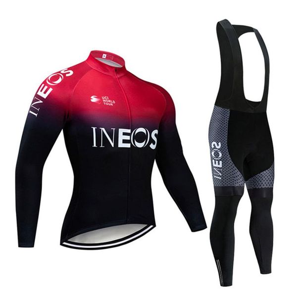 

racing sets men's spring and autumn bicycle suit cycling team long-sleeved sportswear professional jersey men, Black;blue