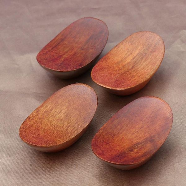 

chopsticks 6pcs ingot-shaped rests wooden fork and holder spoon stand dinner table decor (coffee)