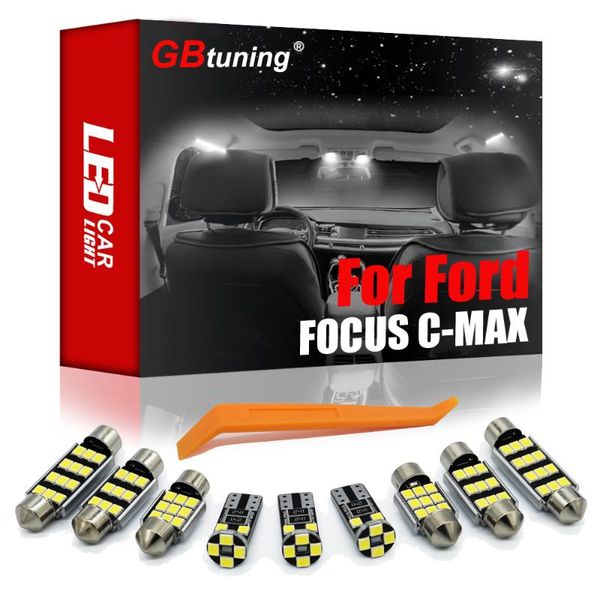 

emergency lights gbtuning no error led 8pcs for focus c-max 2003 2004 2005 2006 2007 car trunk lamp interior light reading accessories