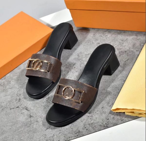 

2022 a5 aaaaaa designer woman g ladies leather slippers women sandals slide sandal platform slipper chunky 2.4"heel height shoes summer, Black